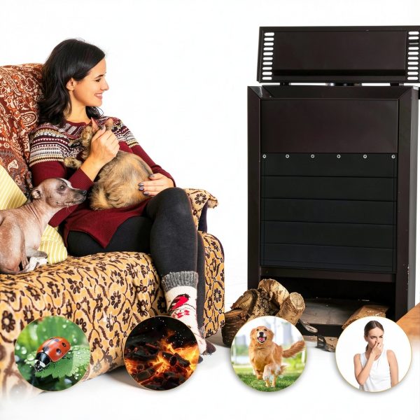 GOCOHHI Fireplace Cover Fire Water Resistant Insulation-7