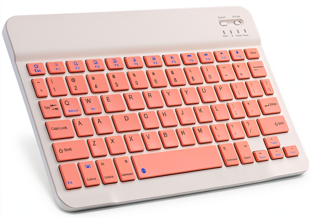 Xukinroy 10 inch White Bluetooth Keyboard