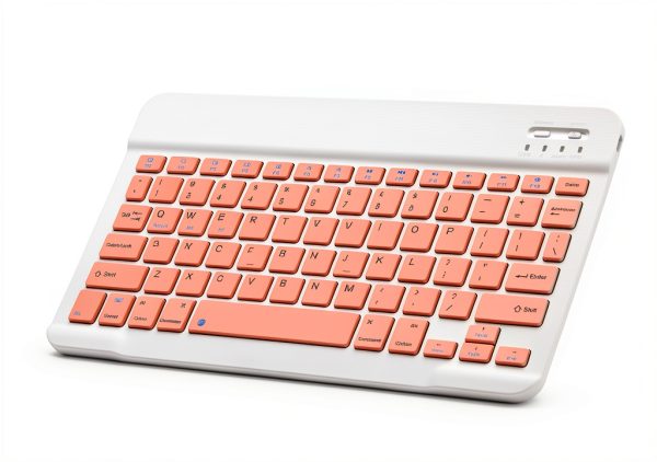 Xukinroy 10 inch White Bluetooth Keyboard for iOS Android-2