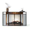 Fire Beauty Fireplace Screen Black Metal Modern Safety-1
