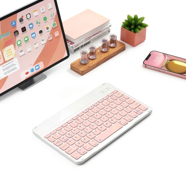 LOOBOAKY Tablet Keyboard White-6