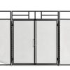 Fire Beauty Fireplace Screen Black Metal Modern Safety-3