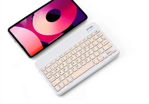 LOOBOAKY Tablet Keyboard White-4