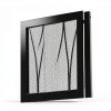 Kingson Fireplace Screen Wrought Iron Foldable Black 3040-6
