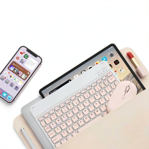 LOOBOAKY Tablet Keyboard White-3