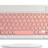 Xukinroy 10 inch White Bluetooth Keyboard for iOS Android-5