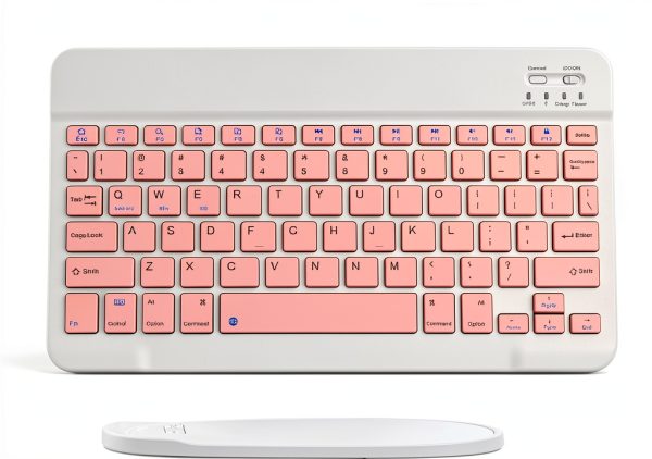 Xukinroy 10 inch White Bluetooth Keyboard for iOS Android-5