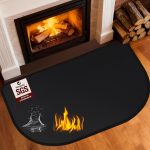 SUNICO Fireplace Mat Silicone Coated Fiberglass Fireproof-0