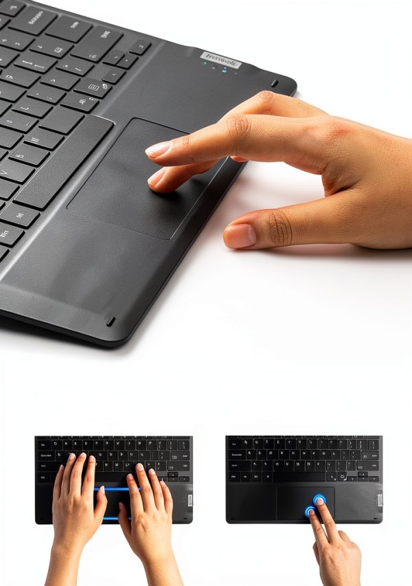 Inateck Black Gray Tablet Keyboard for Surface Pro-4