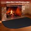SUNICO Fireplace Mat Silicone Coated Fiberglass Fireproof-2