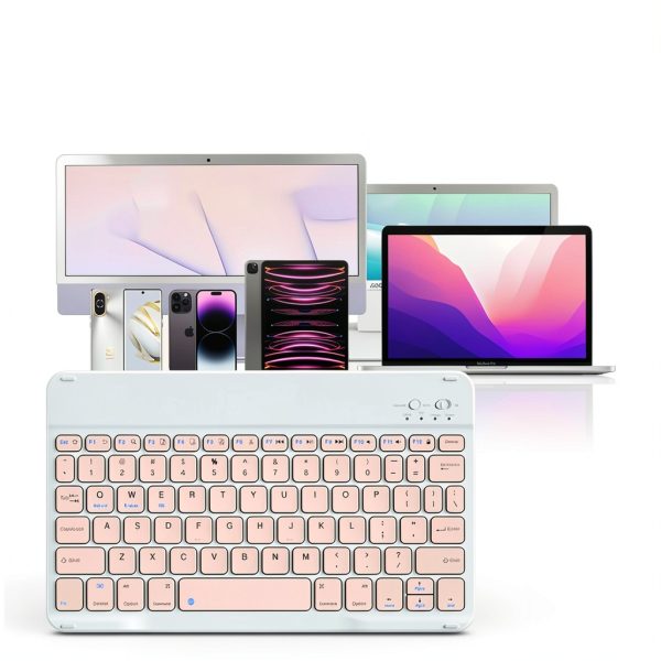 LOOBOAKY Tablet Keyboard White-2