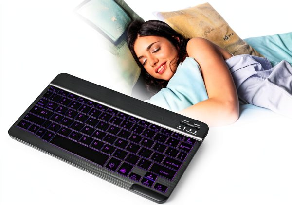 Harburfine Bluetooth Keyboard Black-3