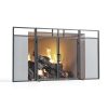 Fire Beauty Fireplace Screen Black Metal Modern Safety-0
