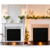 GOCOHHI Fireplace Cover Fire Water Resistant Insulation-6