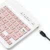 Xukinroy 10 inch White Bluetooth Keyboard for iOS Android-4