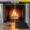 FIREWESS Fireplace Mat Black Silicone Heat Resistant Rug-3