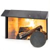 INNO STAGE Fireplace Hood Black Adjustable Heat Shield-4