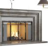 Fire Beauty Fireplace Screen Black Metal Modern Safety-2