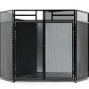 Fire Beauty Fireplace Screen Black Metal Modern Safety-6