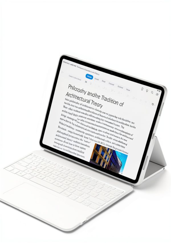 ESR iPad Pro 13 Keyboard Case Aluminum White-7