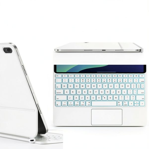 Jibrealg Tablet Keyboard Silver Ultra-Thin-3