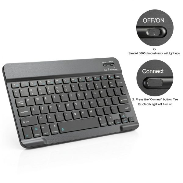 Noox Wireless Keyboard for iPad, iPhone, Android-5