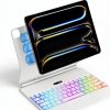Jibrealg iPad Pro 13 Keyboard Case White-4