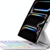 Jibrealg iPad Pro 13 Keyboard Case White-0