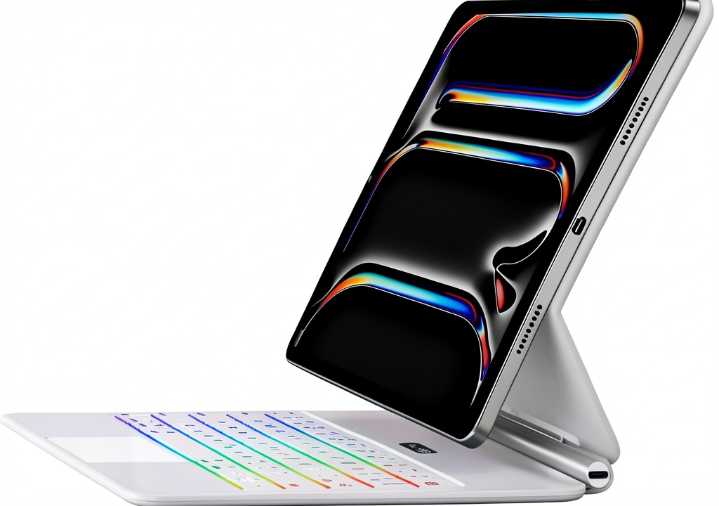 Jibrealg iPad Pro 13 keyboard case in use