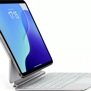 Jibrealg Tablet Keyboard Silver Ultra-Thin-0
