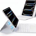 ESR iPad Pro 13 Keyboard Case Aluminum White-0