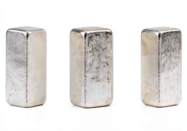Three by Three Seattle Chrome Neodymium Magnet 3/8" x 1/8" 6‑Pack-1