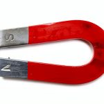 EISCO Horseshoe U-Shaped Magnet Small 3" x 1.56" Chrome Steel-0