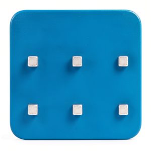 Three by Three Seattle Chrome Neodymium Magnet 3/8" x 1/8" 6‑Pack-0