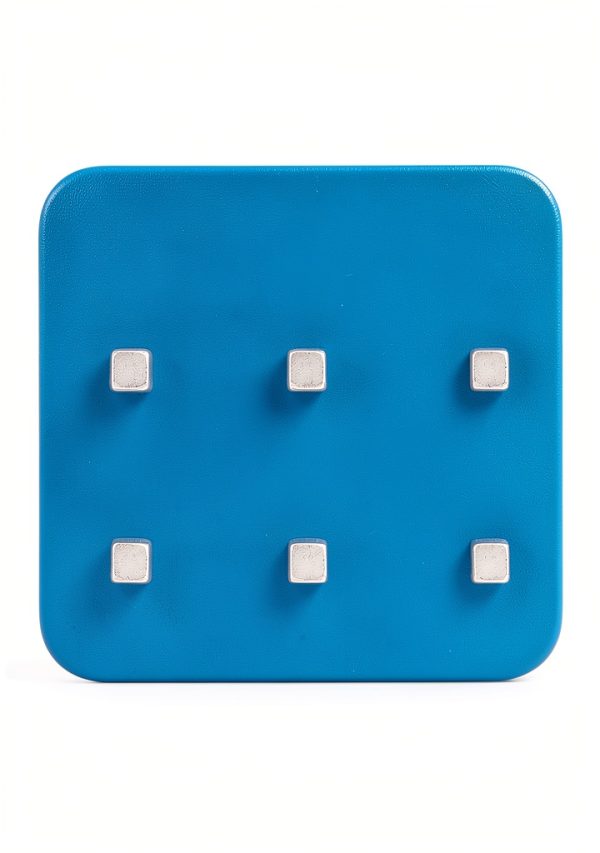 Three by Three Seattle Chrome Neodymium Magnet 3/8" x 1/8" 6‑Pack-0