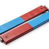 Eisco Bar Magnets Set 2 Long 150mm Chrome Steel North South Poles-0