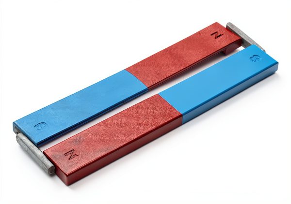 Eisco Bar Magnets Set 2 Long 150mm Chrome Steel North South Poles-0