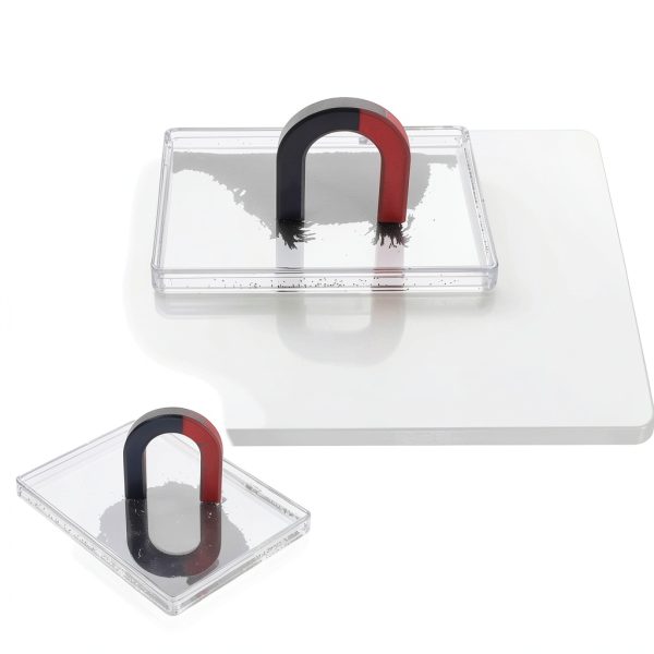 Scientific Iron Filings Box TOPPERFUN Magnetism Kit 3.7x2.75in-3