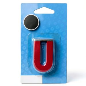 Alnico Horseshoe Magnet by Dowling Magnets 2" Red Model DO-731015-0