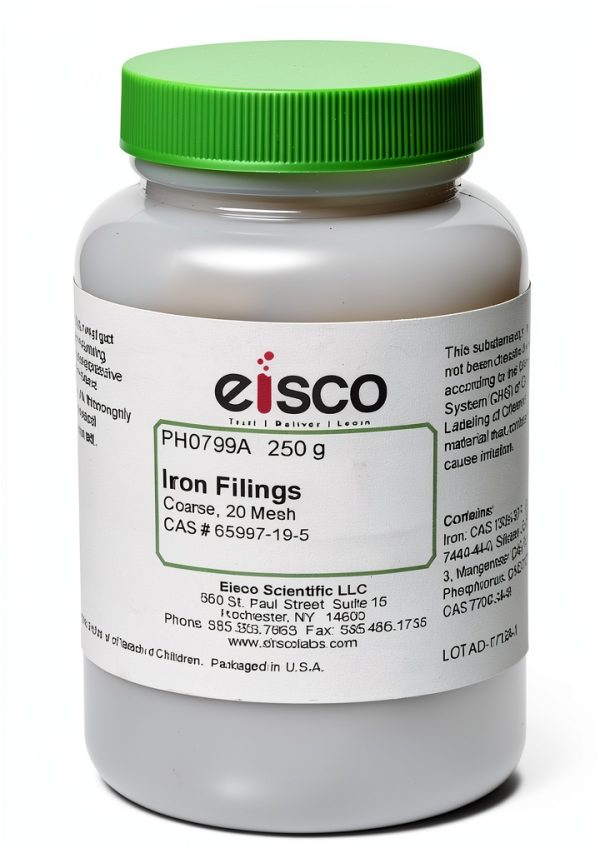Coarse Iron Filings 250g EISCO Magnetism Kit Iron Shavings 20 Mesh-0