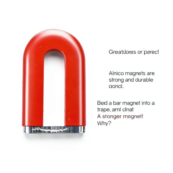 Alnico Horseshoe Magnet by Dowling Magnets 2" Red Model DO-731015-1