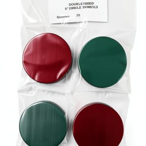 Flip Over Magnetic Double-Sided Symbols 2in - Green/Red - Data Control-0