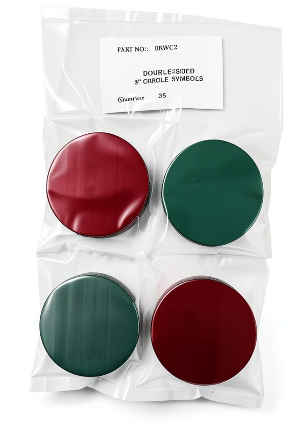 Flip Over Magnetic Double-Sided Symbols 2in - Green/Red - Data Control-0