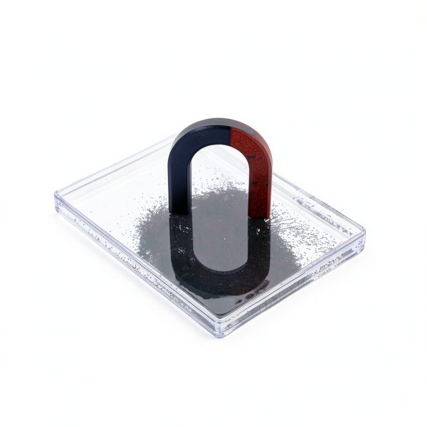 Scientific Iron Filings Box TOPPERFUN Magnetism Kit 3.7x2.75in-1