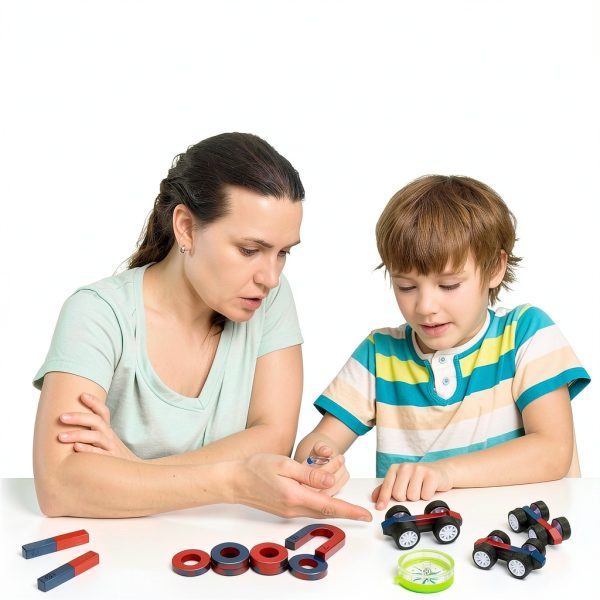 Science Magnet Kits for Kids by MakerFocus Lab with Bar Ring Horseshoe-6