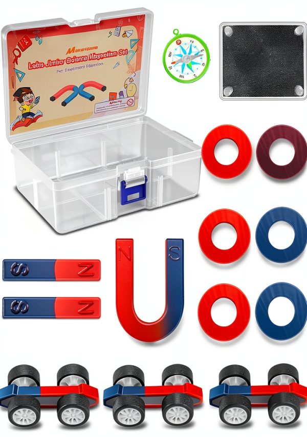 Science Magnet Kits for Kids by MakerFocus Lab with Bar Ring Horseshoe-0