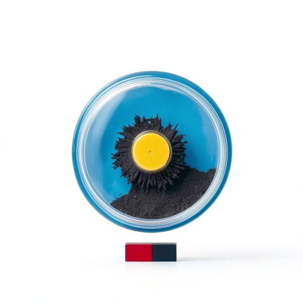Dowling Magnets Magnetic Field Viewing STEAM Kit for Kids 8+ – View Invisible Magnetic Force Lines in Clear Tray with Magnets & Filings for Young Scientists-4