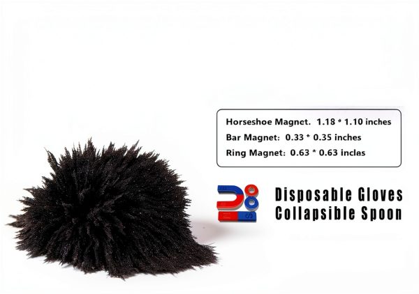 DAILYLIFE Bulk Iron Filings- 1 LB Iron Filings with 4 Magnets for Science Experiments, Iron Powder for Magnet Education and School Projects-1