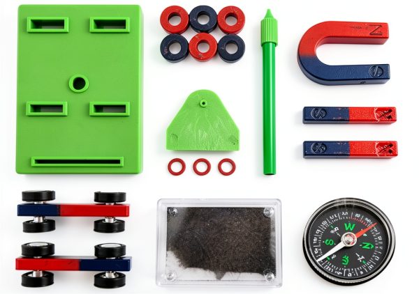 Junior Science Magnet Set by EUDAX Labs 16 Piece STEM Experiment Kit-0
